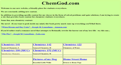 Desktop Screenshot of chemgod.com
